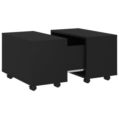 Coffee Table Black 60x60x38 cm Engineered Wood Payday Deals