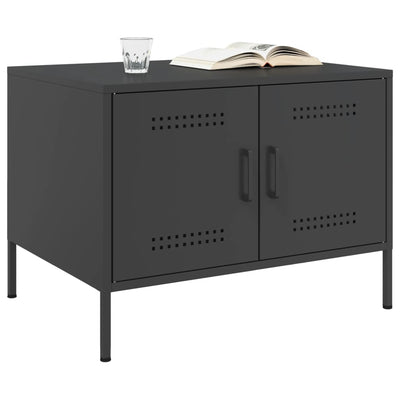 Coffee Table Black 68x50x50.5 cm Steel Payday Deals