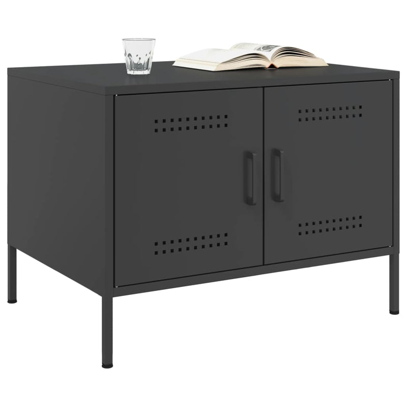 Coffee Table Black 68x50x50.5 cm Steel Payday Deals
