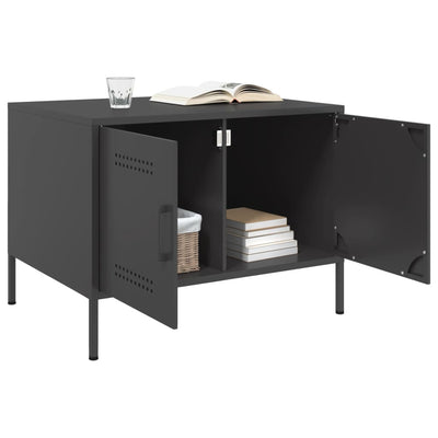 Coffee Table Black 68x50x50.5 cm Steel Payday Deals