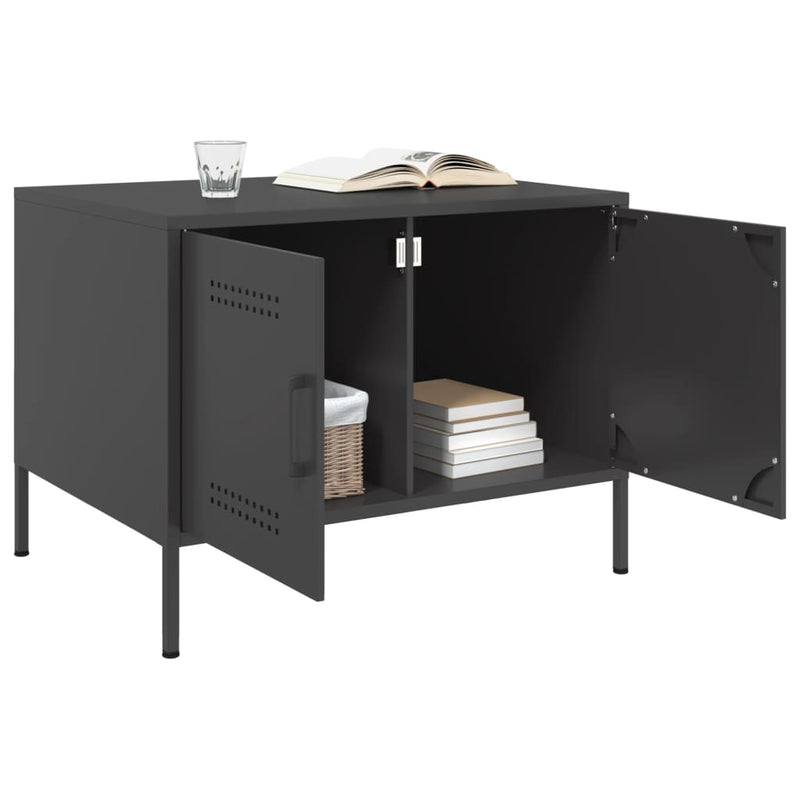 Coffee Table Black 68x50x50.5 cm Steel Payday Deals