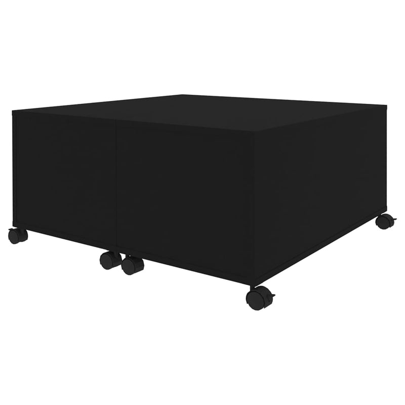 Coffee Table Black 75x75x38 cm Engineered Wood Payday Deals