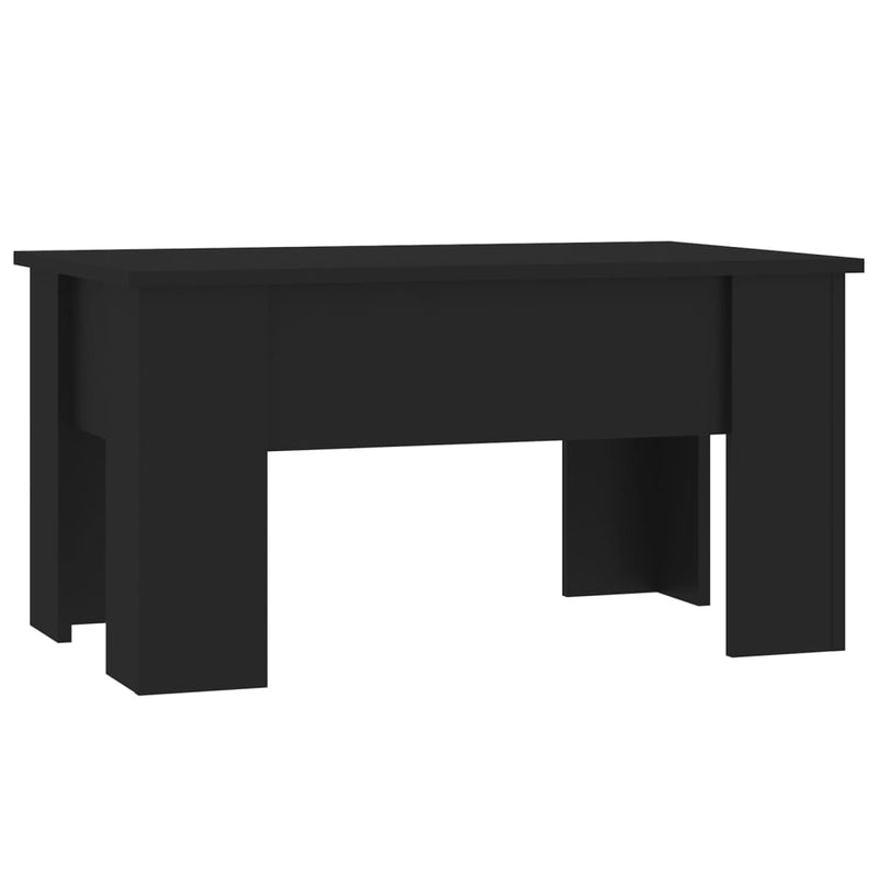 Coffee Table Black 79x49x41 cm Engineered Wood Payday Deals