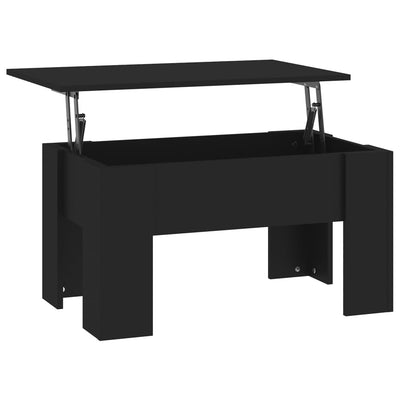 Coffee Table Black 79x49x41 cm Engineered Wood Payday Deals