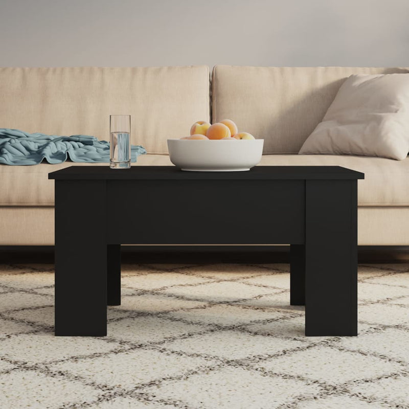 Coffee Table Black 79x49x41 cm Engineered Wood Payday Deals