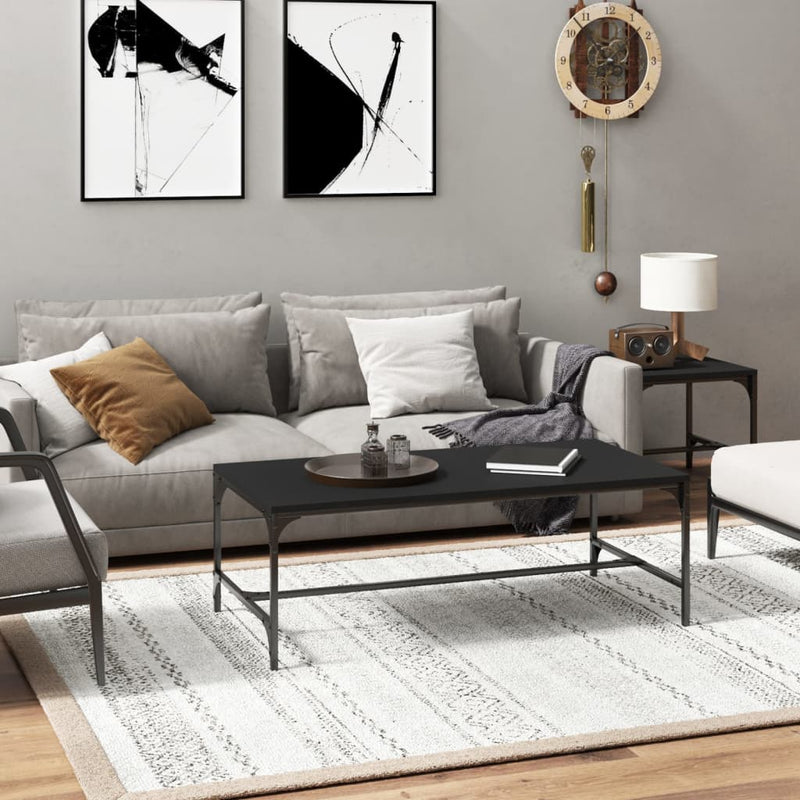 Coffee Table Black 80x50x35 cm Engineered Wood Payday Deals