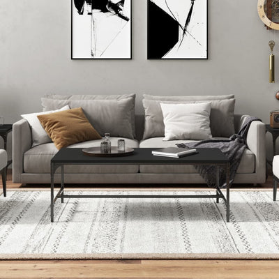 Coffee Table Black 80x50x35 cm Engineered Wood Payday Deals