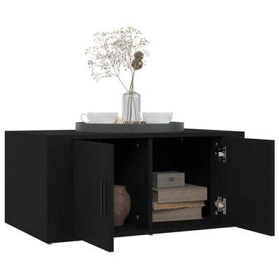 Coffee Table Black 80x50x36 cm Engineered Wood Payday Deals