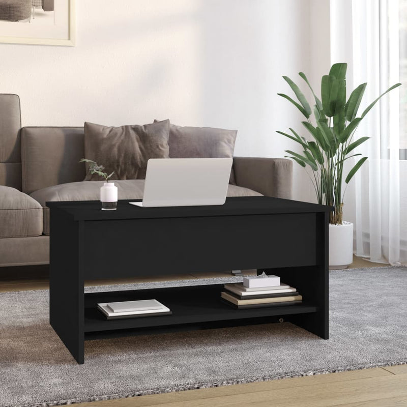 Coffee Table Black 80x50x40 cm Engineered Wood Payday Deals