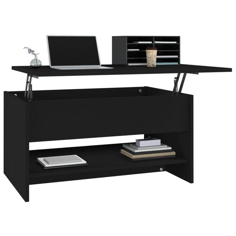 Coffee Table Black 80x50x40 cm Engineered Wood Payday Deals