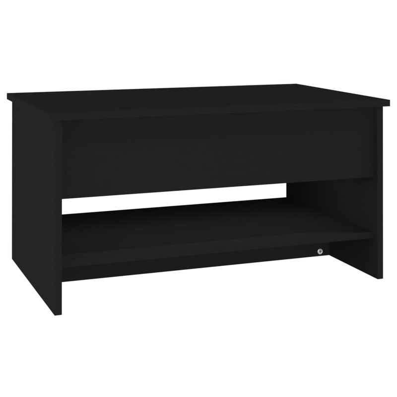 Coffee Table Black 80x50x40 cm Engineered Wood Payday Deals