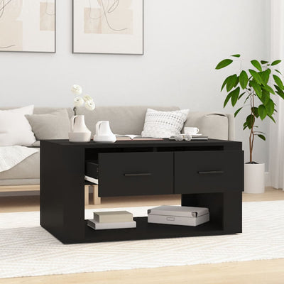 Coffee Table Black 80x50x40 cm Engineered Wood Payday Deals