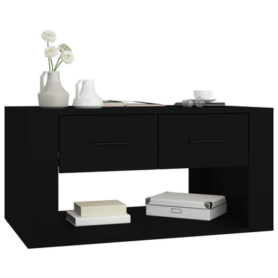 Coffee Table Black 80x50x40 cm Engineered Wood Payday Deals