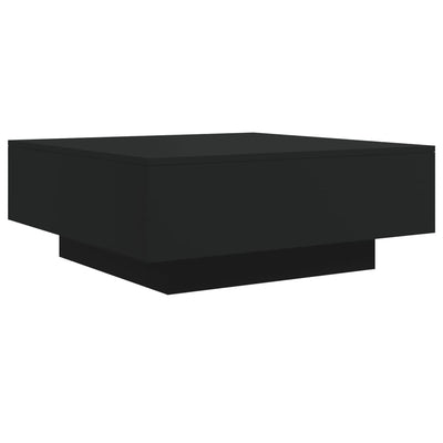 Coffee Table Black 80x80x31 cm Engineered Wood Payday Deals