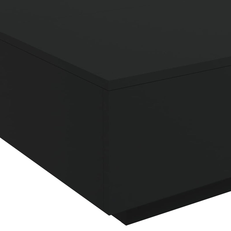 Coffee Table Black 80x80x31 cm Engineered Wood Payday Deals