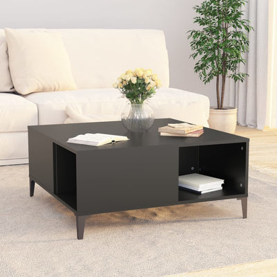 Coffee Table Black 80x80x36.5 cm Engineered Wood Payday Deals