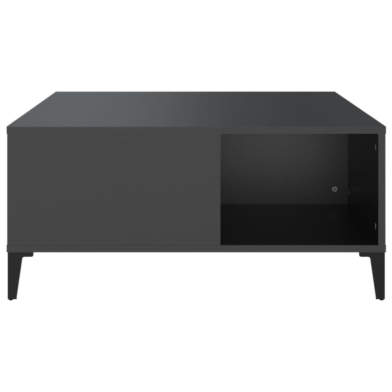 Coffee Table Black 80x80x36.5 cm Engineered Wood Payday Deals