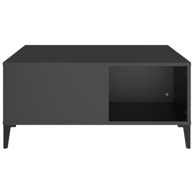 Coffee Table Black 80x80x36.5 cm Engineered Wood Payday Deals