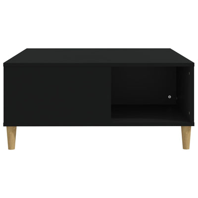 Coffee Table Black 80x80x36.5 cm Engineered Wood Payday Deals