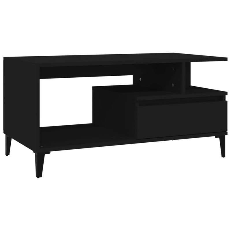 Coffee Table  Black 90x49x45 cm Engineered Wood Payday Deals