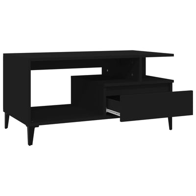 Coffee Table  Black 90x49x45 cm Engineered Wood Payday Deals
