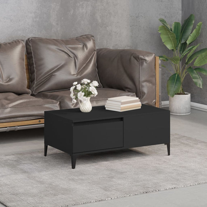 Coffee Table Black 90x50x36.5 cm Engineered Wood Payday Deals