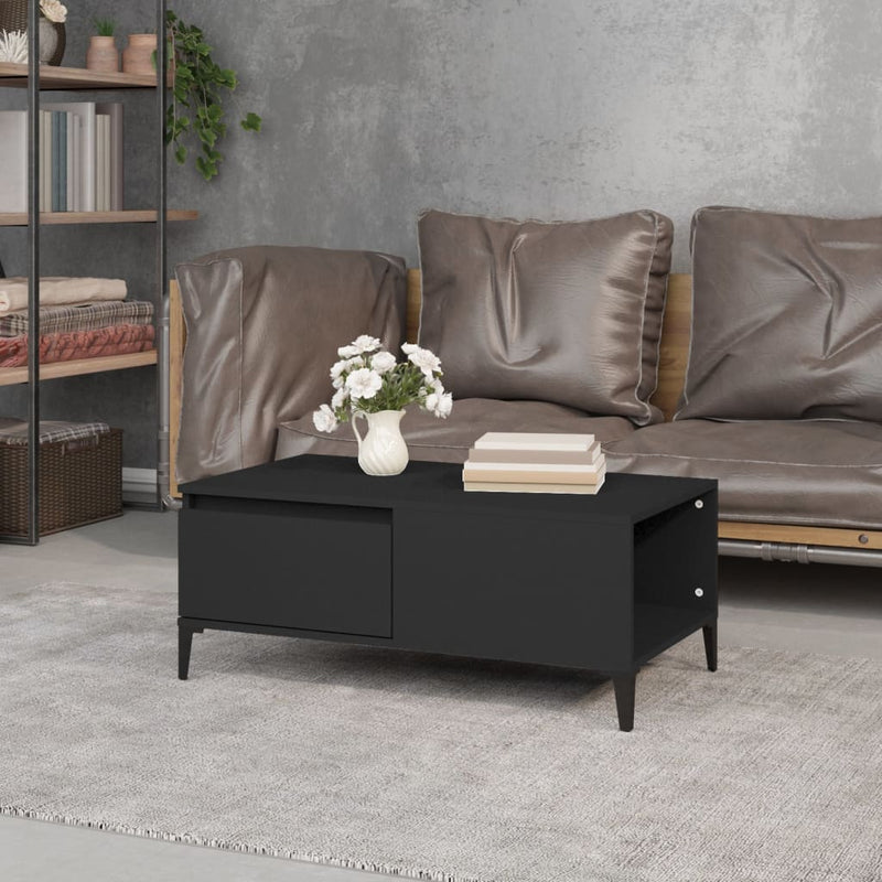 Coffee Table Black 90x50x36.5 cm Engineered Wood Payday Deals