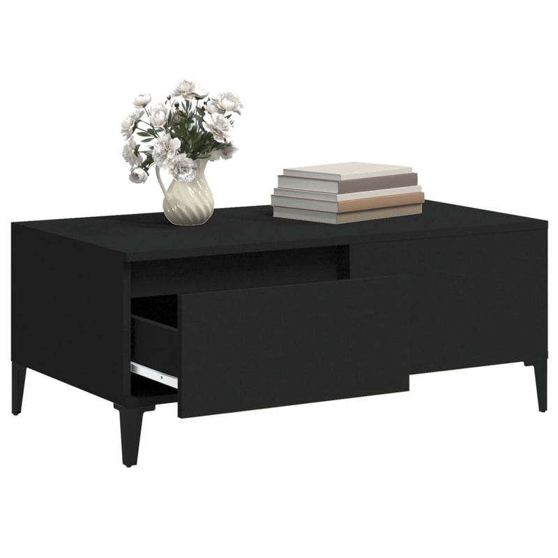 Coffee Table Black 90x50x36.5 cm Engineered Wood Payday Deals