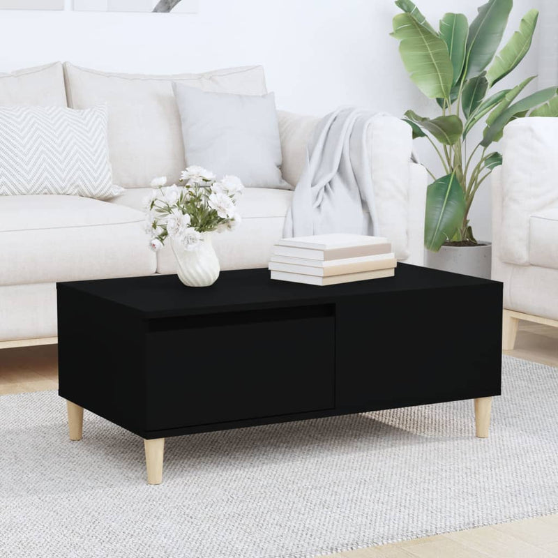 Coffee Table Black 90x50x36.5 cm Engineered Wood Payday Deals