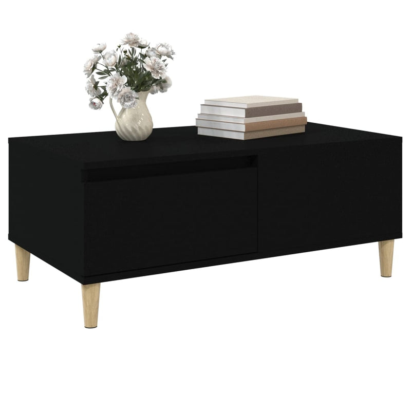 Coffee Table Black 90x50x36.5 cm Engineered Wood Payday Deals