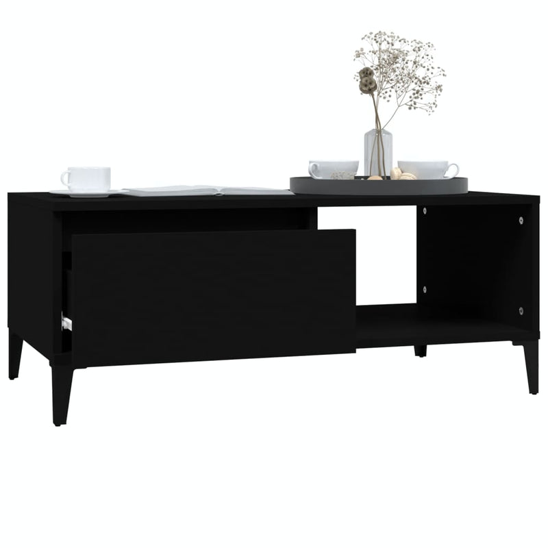 Coffee Table Black 90x50x36.5 cm Engineered Wood Payday Deals