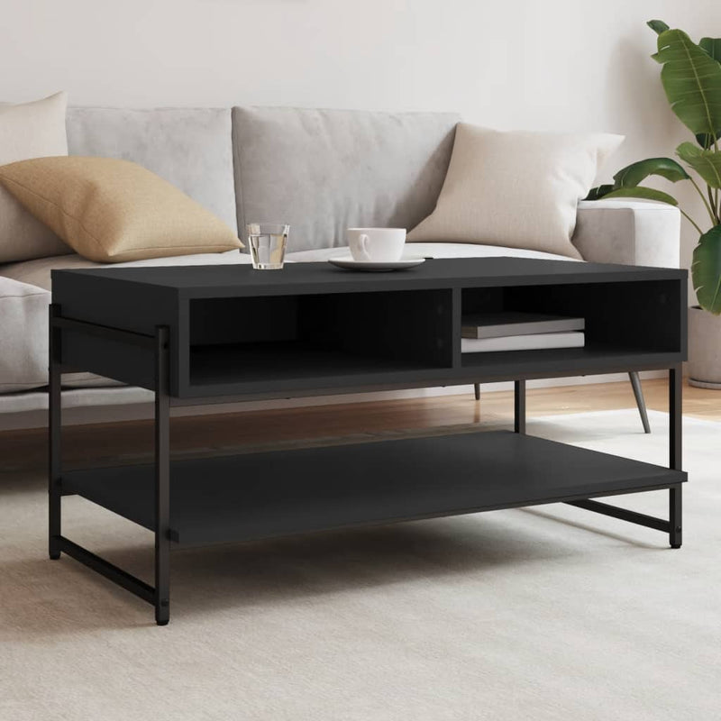 Coffee Table Black 90x50x45 cm Engineered Wood Payday Deals