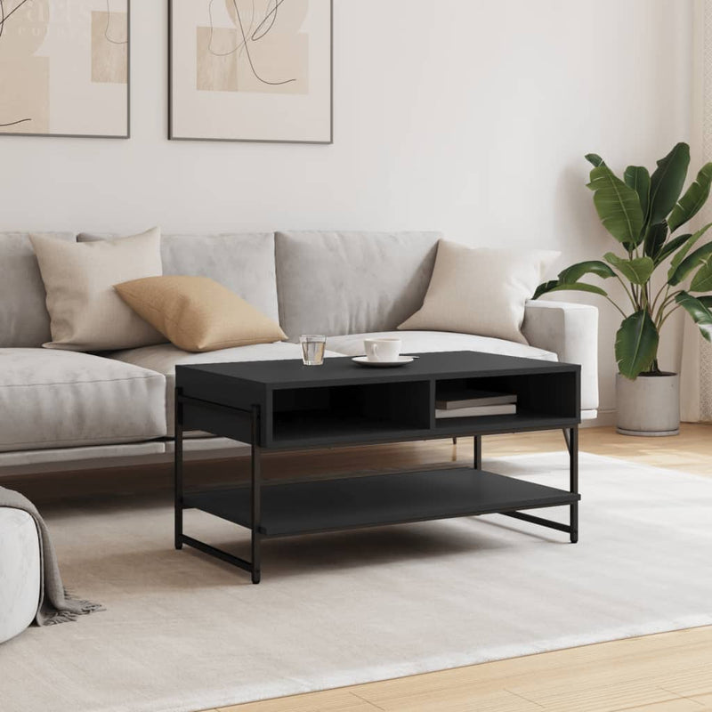 Coffee Table Black 90x50x45 cm Engineered Wood Payday Deals