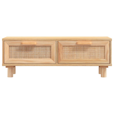 Coffee Table Brown 80x40x30 cm Engineered Wood&Solid Wood Pine Payday Deals