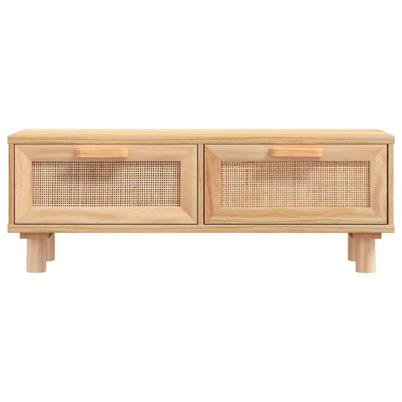 Coffee Table Brown 80x40x30 cm Engineered Wood&Solid Wood Pine Payday Deals