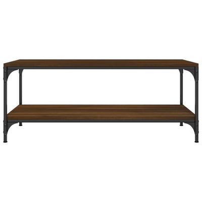 Coffee Table Brown Oak 100x50x40 cm Engineered Wood Payday Deals