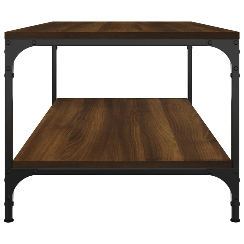 Coffee Table Brown Oak 100x50x40 cm Engineered Wood Payday Deals