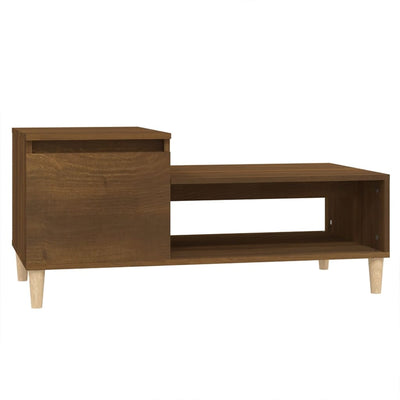 Coffee Table Brown Oak 100x50x45 cm Engineered Wood Payday Deals