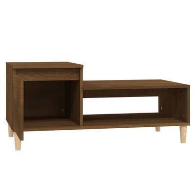 Coffee Table Brown Oak 100x50x45 cm Engineered Wood Payday Deals