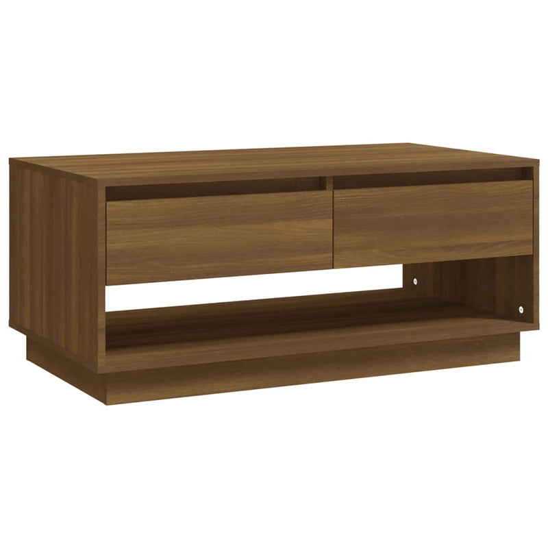 Coffee Table Brown Oak 102.5x55x44 cm Engineered Wood Payday Deals