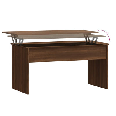 Coffee Table Brown Oak 102x50.5x52.5 cm Engineered Wood Payday Deals