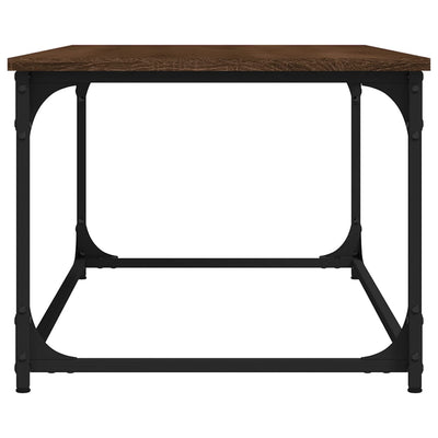 Coffee Table Brown Oak 102x50x40 cm Engineered Wood and Iron Payday Deals