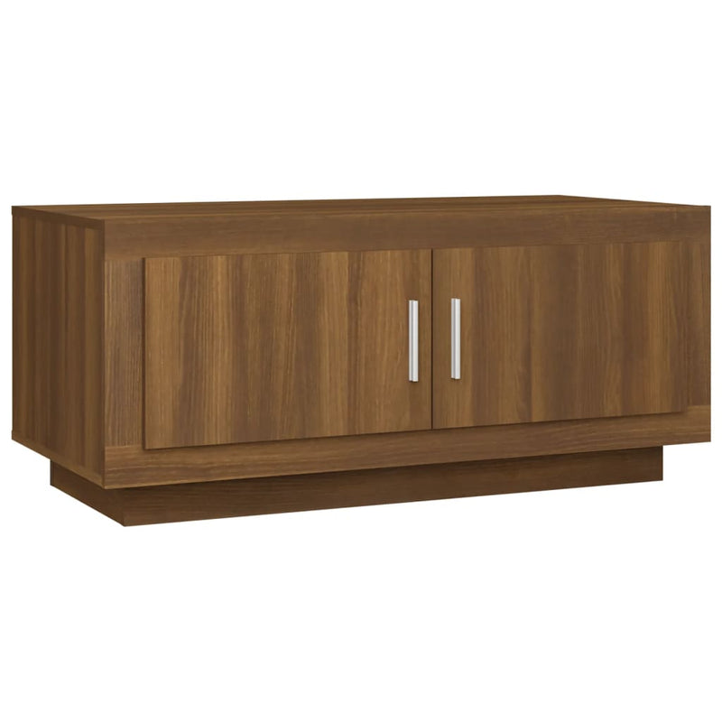 Coffee Table Brown Oak 102x50x45 cm Engineered Wood Payday Deals