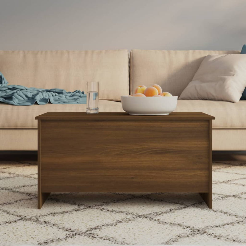 Coffee Table Brown Oak 102x55.5x52.5 cm Engineered Wood Payday Deals