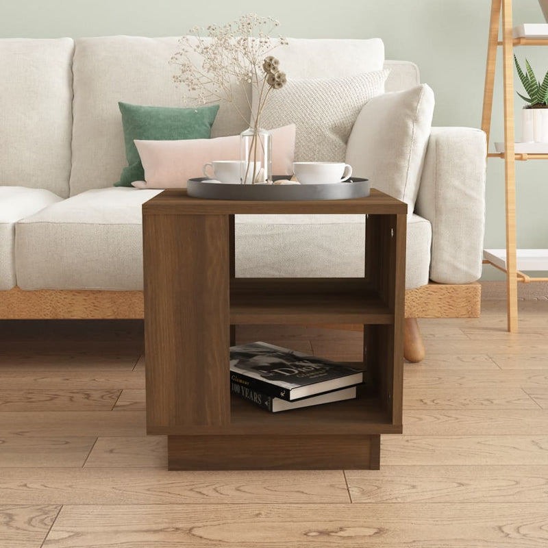 Coffee Table Brown Oak 40x40x43 cm Engineered Wood Payday Deals