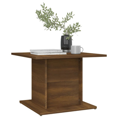 Coffee Table Brown Oak 55.5x55.5x40 cm Engineered Wood Payday Deals