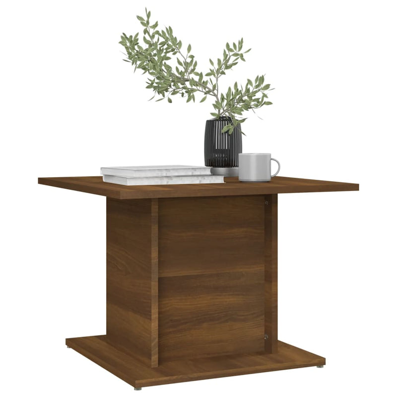 Coffee Table Brown Oak 55.5x55.5x40 cm Engineered Wood Payday Deals