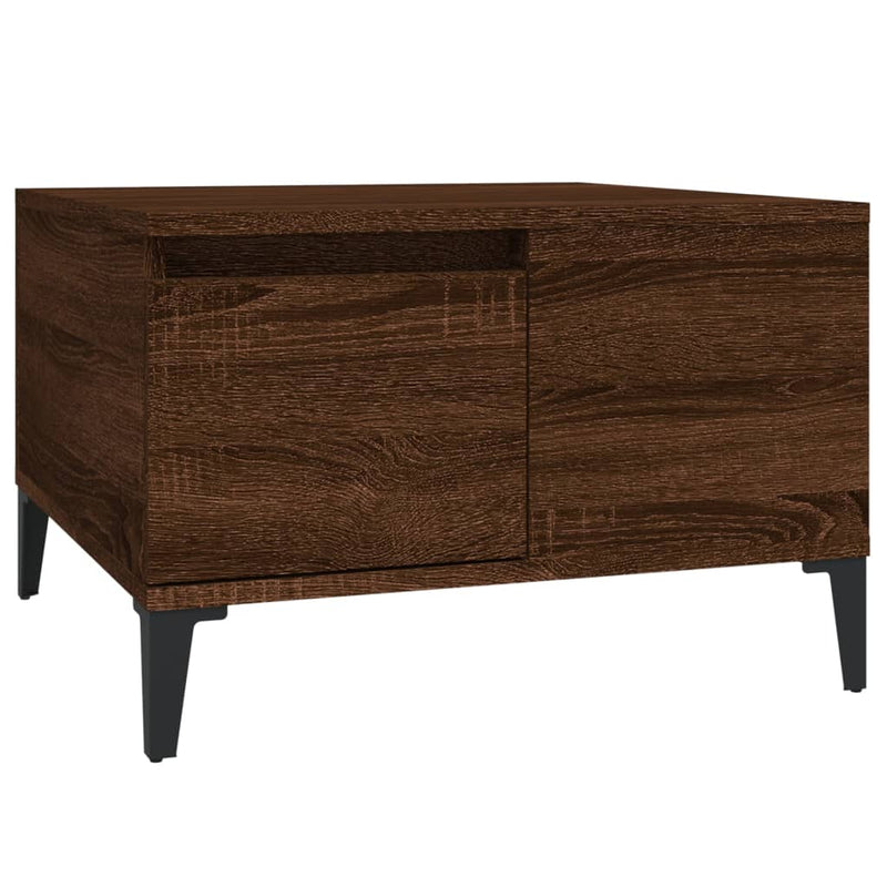 Coffee Table Brown Oak 55x55x36.5 cm Engineered Wood Payday Deals