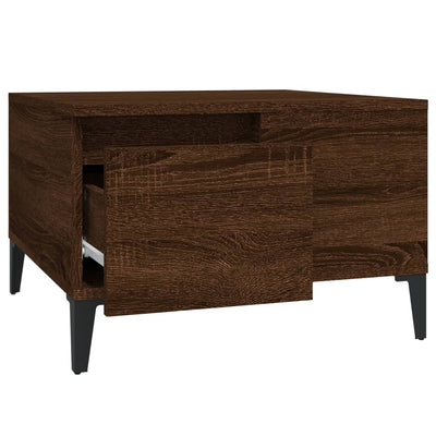 Coffee Table Brown Oak 55x55x36.5 cm Engineered Wood Payday Deals