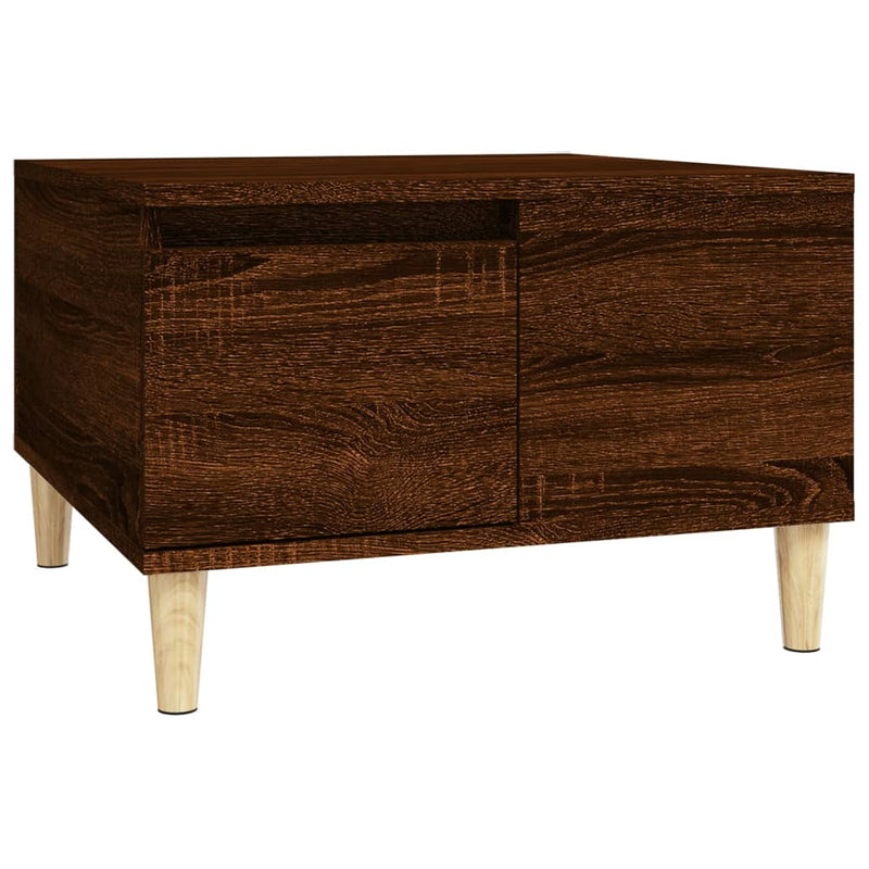 Coffee Table Brown Oak 55x55x36.5 cm Engineered Wood Payday Deals